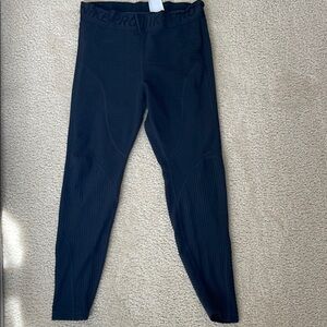 Nike Pro Ribbed Leggings in Charcoal